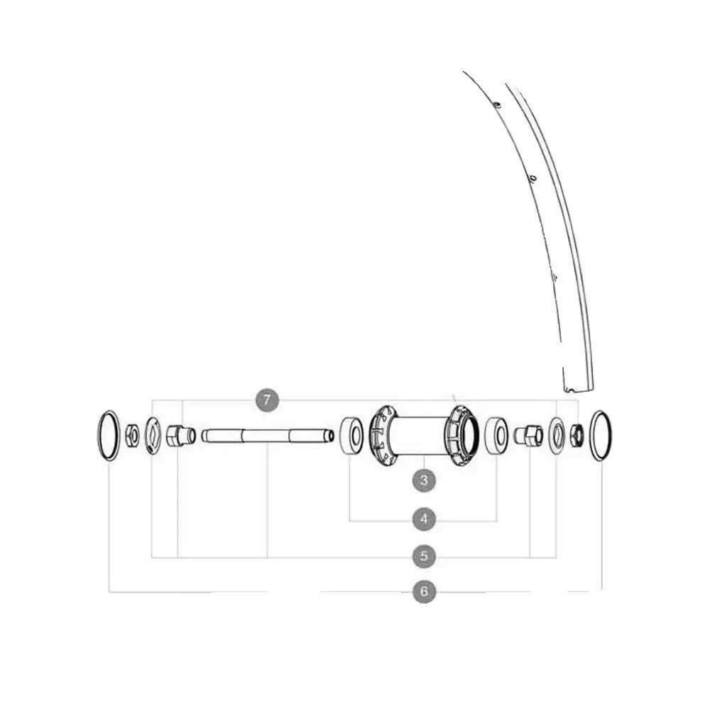 Vélo de route Mavic Kit de rayons 10 pièces 2/2