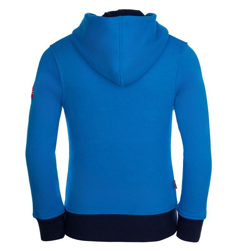 Kinder Hoodie Pullover Troll Azurblau/Bronze