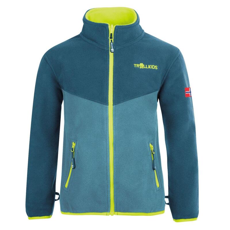 Veste polaire enfant Oppdal XT respirante isolante Bleu Pétrole/Bleu Dauphin