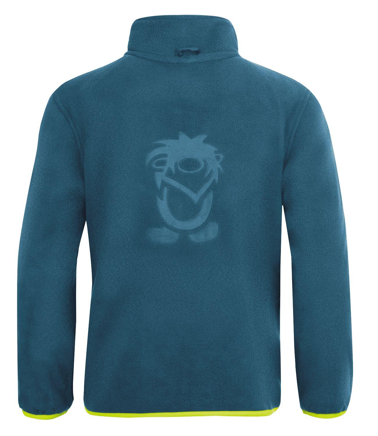 Kinder Fleece Jacke Oppdal XT Petrolblau/Delphinblau 2/2