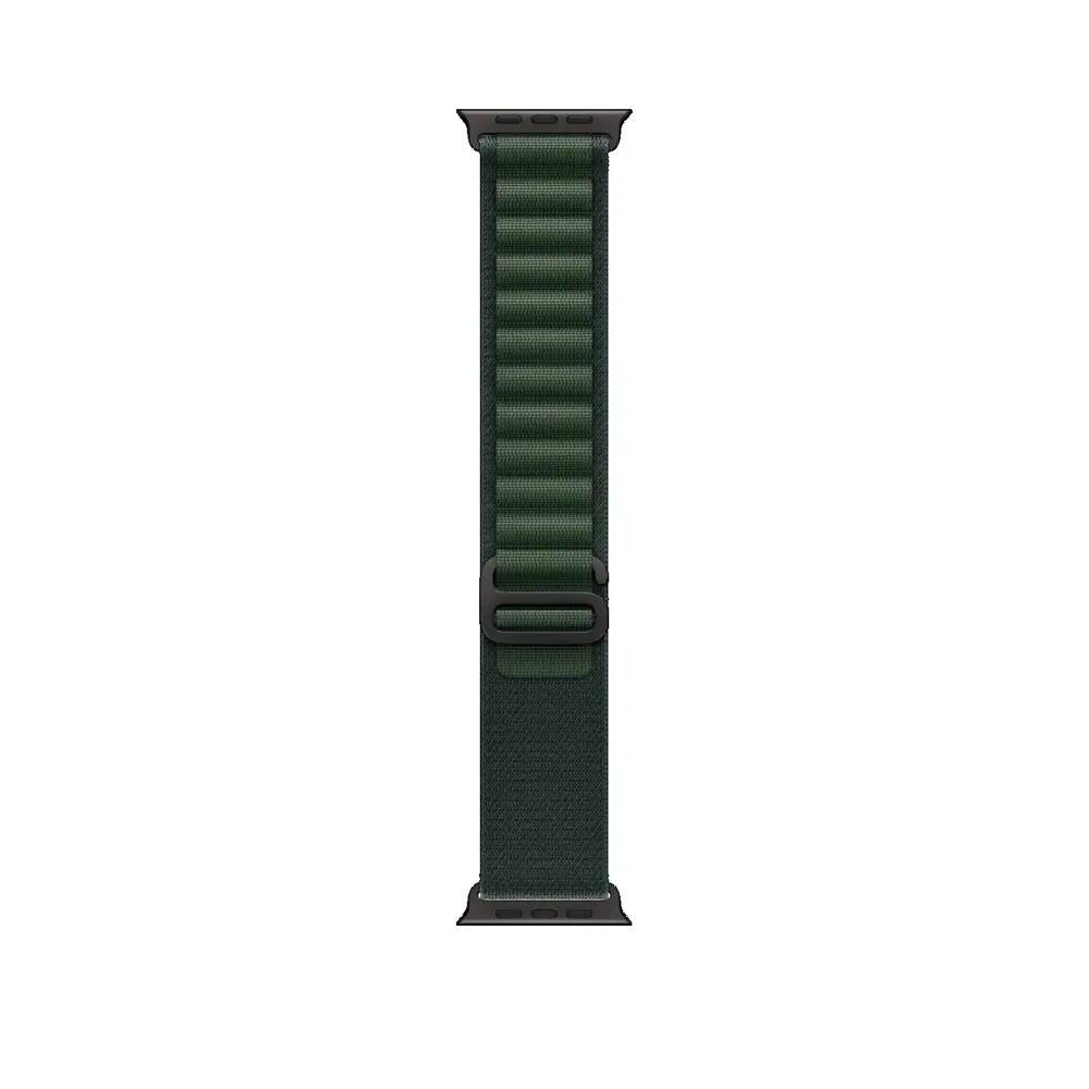 Apple Watch Ultra 2 Black titanium green alpine loop 3/3