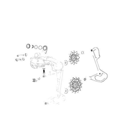 Insert de derailleur SRAM T-TYPE XXSL XX X0 GX Noir