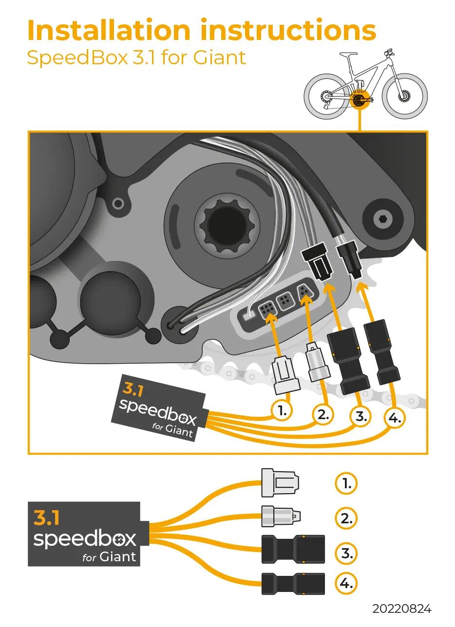 SpeedBox 3.1 BLUETOOTH dla silników GIANT RiderControl Go / tuning e-roweru 4/4