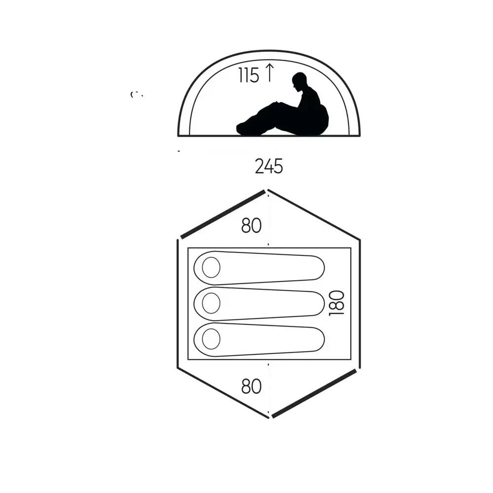 Namiot Fjällräven Keb Dome 3 Niebieski 5/5