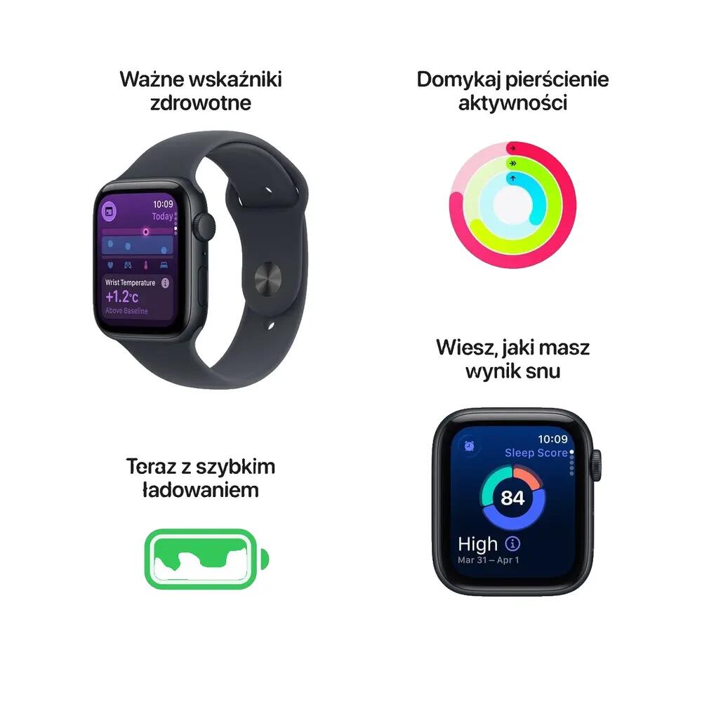 Apple SE 3 Starlight Aluminium Smart Watch with Starlight Sport Band 7/8