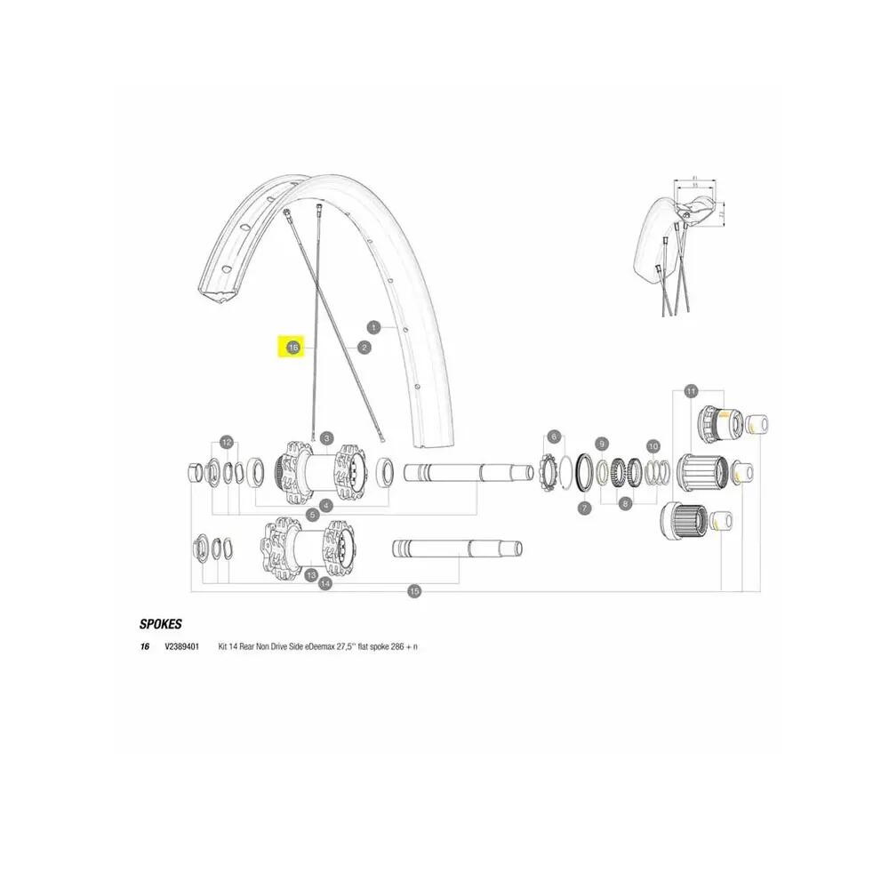 Kit de rayons Mavic eDeemax 27,5 2/2