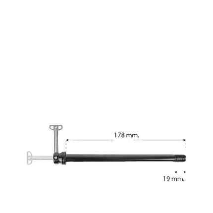 Oś ramy Shimano M-Wave Scrax 178 mm Czarny