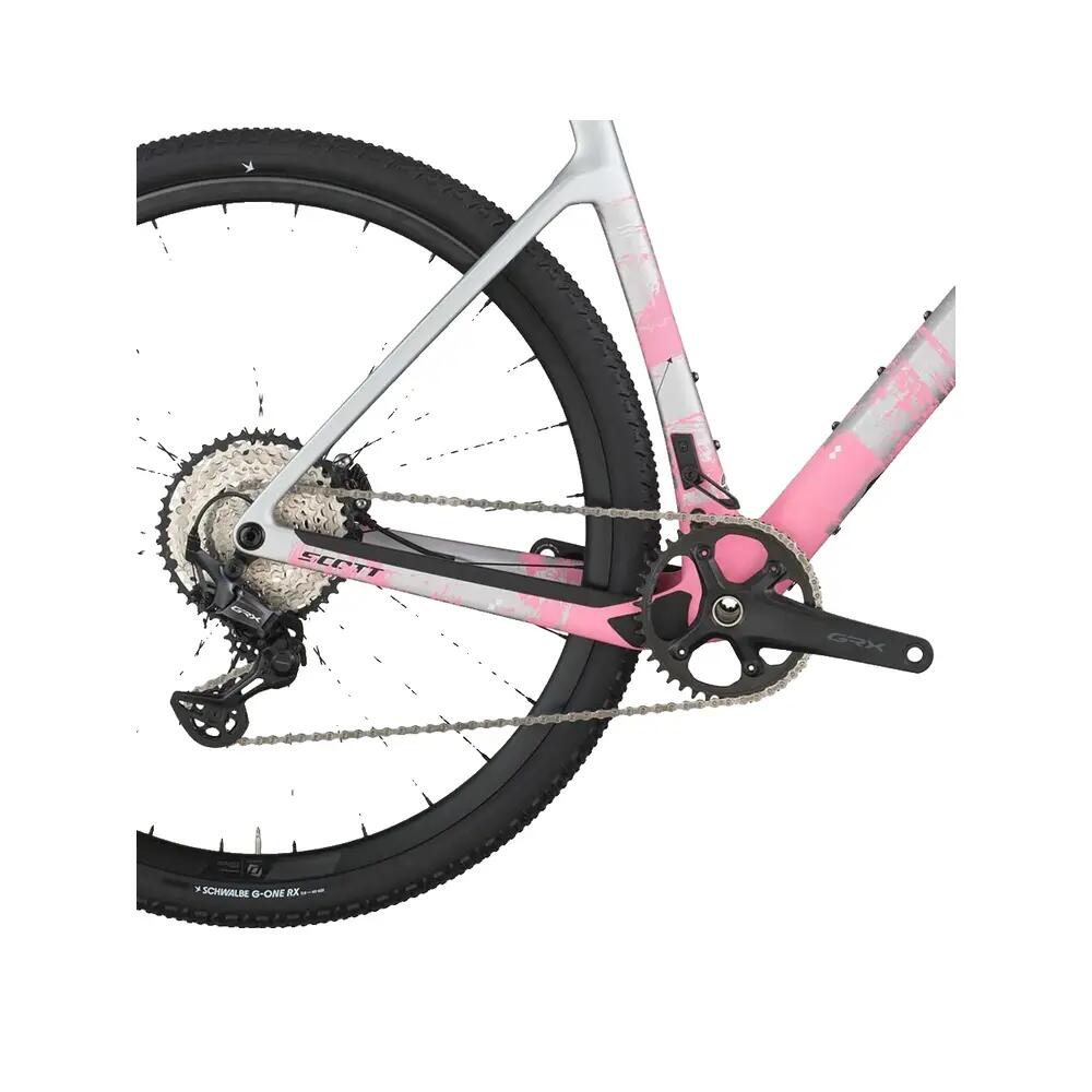 Bicicletta da gravel Scott Addict Gravel 30 Grigio/Rosa 6/10
