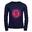 Kinder Longsleeve Pointillism Marineblau/Magenta