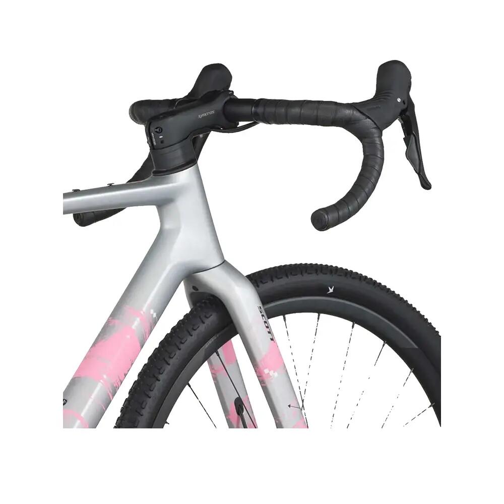 Bicicletta da gravel Scott Addict Gravel 30 Grigio/Rosa 4/10