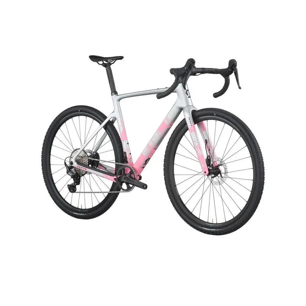 Bicicletta da gravel Scott Addict Gravel 30 Grigio/Rosa 2/10