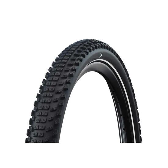 Pneu de vélo Schwalbe Hybrid Johnny Watts 365 Plus Argent