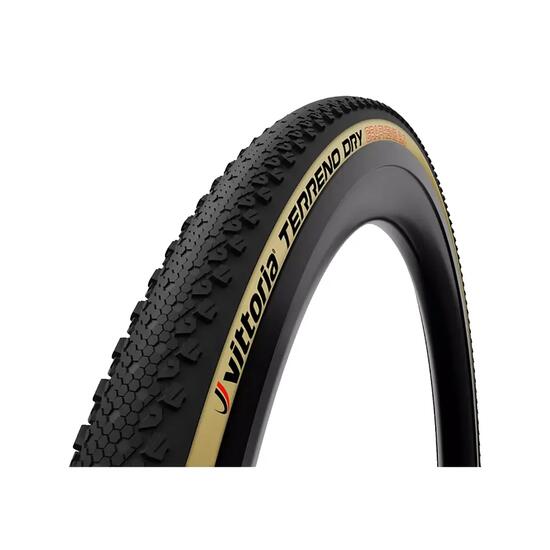 Pneu de vélo Vittoria Terreno Dry Tubeless Noir/Beige