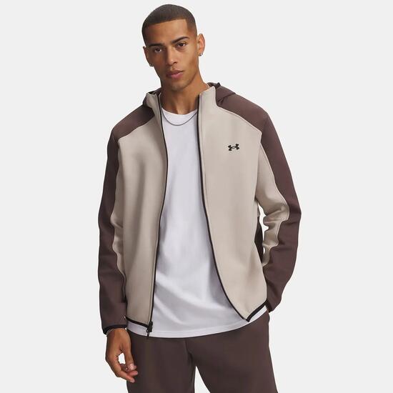Veste zippée UA Unstoppable Fleece Sable / Taupe