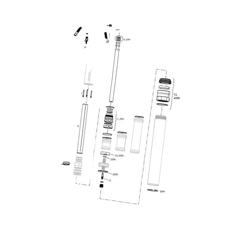 Tube de selle RockShox IFP Reverb/Reverb Stealth 2/2