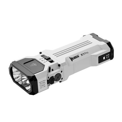 Wandern – Taschenlampe mit Spot- und Flutlicht, 12300 lm, Weiß – WUBEN X1 Pro