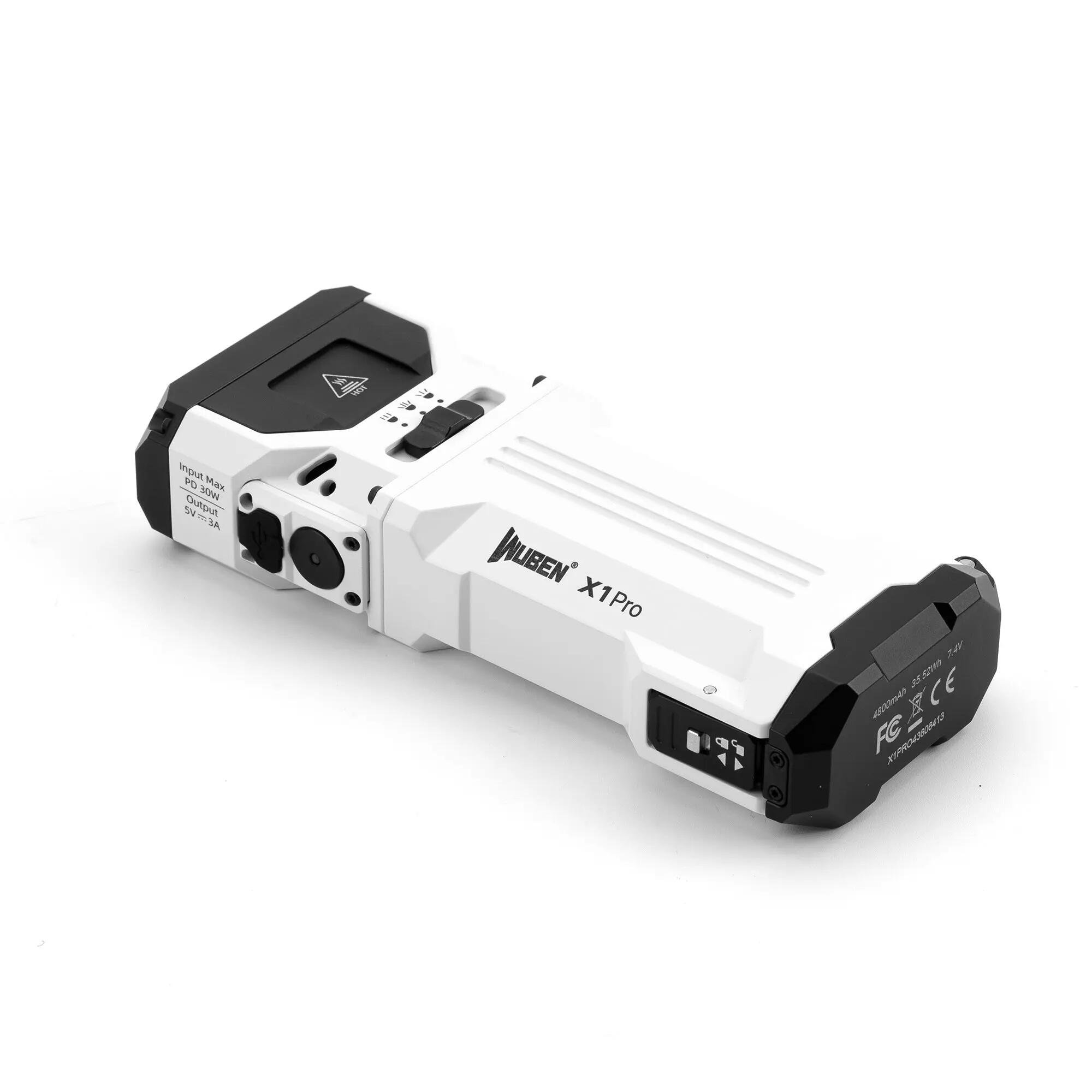 Wandern – Taschenlampe mit Spot- und Flutlicht, 12300 lm, Weiß – WUBEN X1 Pro 4/15