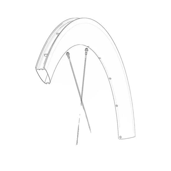 Vélo de route Mavic Kit 12 Rayons DS Com Pro Carbone UST
