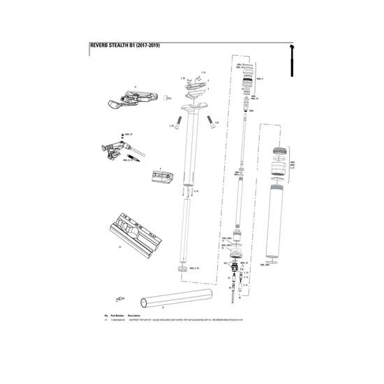 Kit di servizio RockShox Reverb/Reverb Stealth A1-B1 5 unità