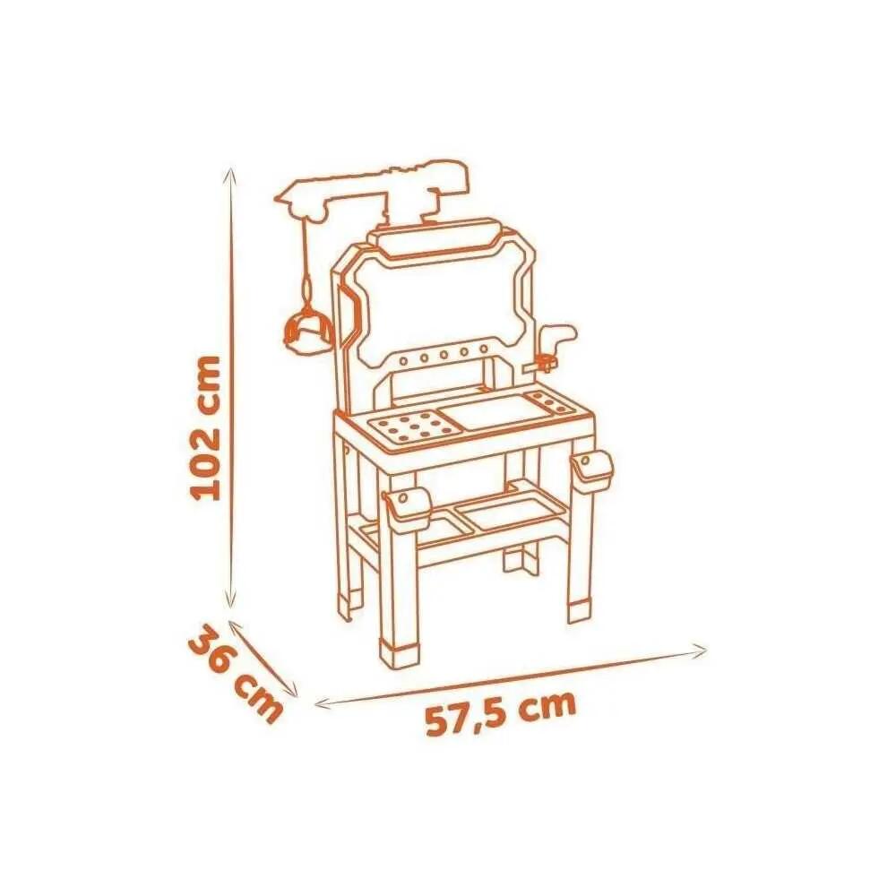 Établi enfant Black+Decker Bricolo Builder recyclé 4/6