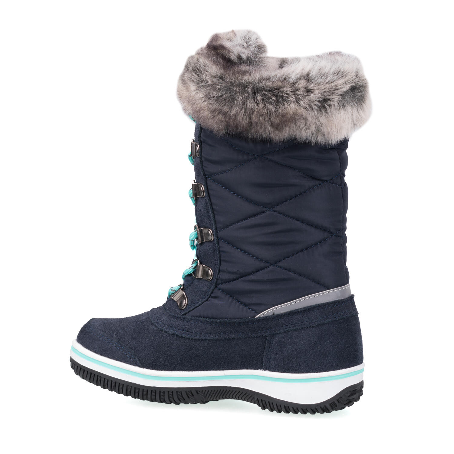 Filles Chaussures de neige Holmenkollen bleu marine / menthe 4/4