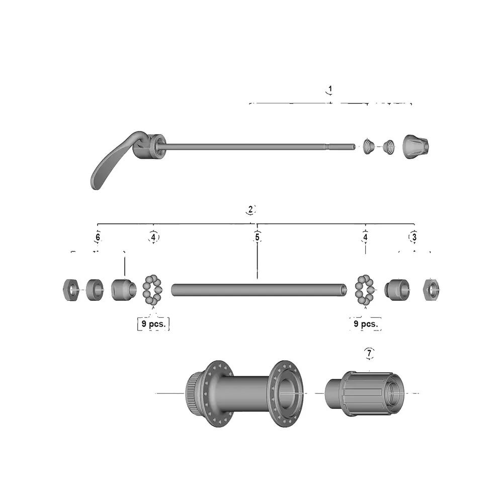 Mozzo Shimano FH-MT200 Nero 2/2