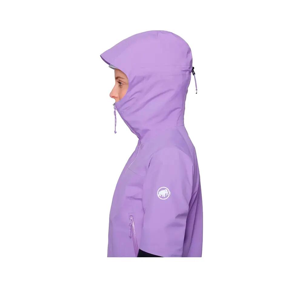 Wasserdichte Jacke Mammut Alto Guide HS Damen Violett 7/10