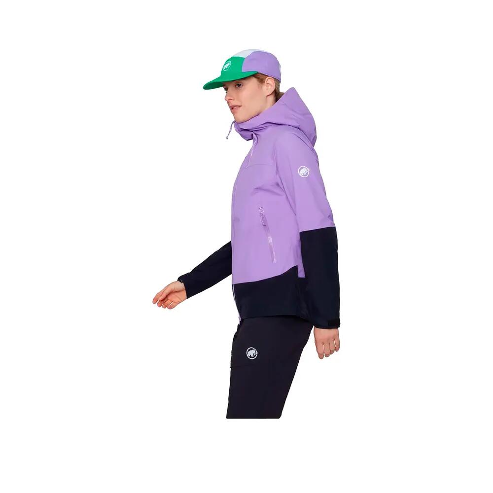 Wasserdichte Jacke Mammut Alto Guide HS Damen Violett 6/10