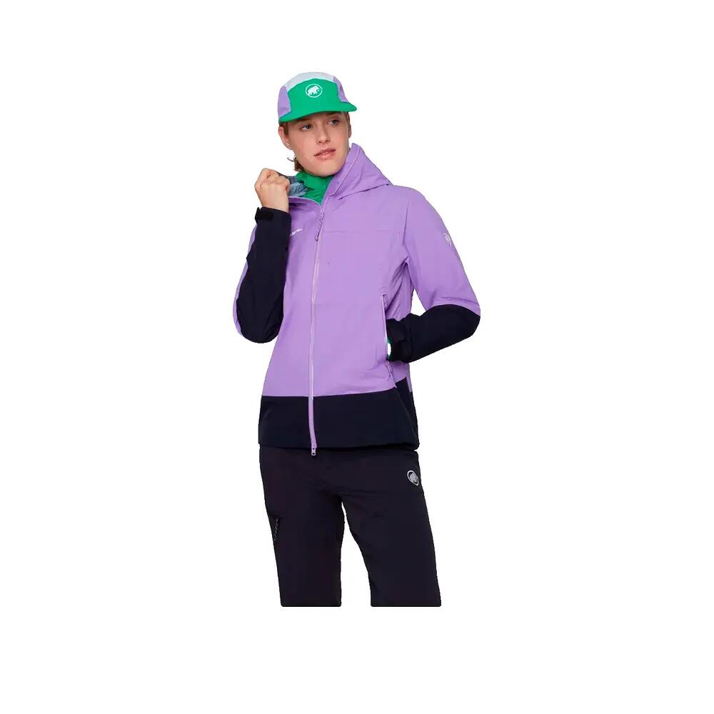 Wasserdichte Jacke Mammut Alto Guide HS Damen Violett 3/10
