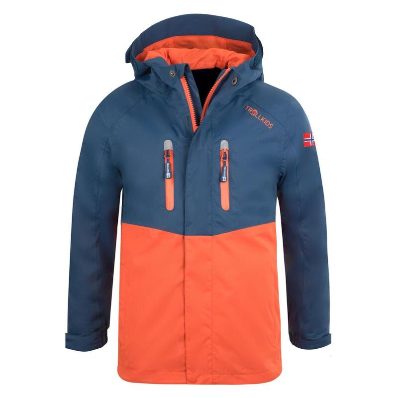 Veste de pluie pour enfants Nusfjord Mystik Bleu / Orange