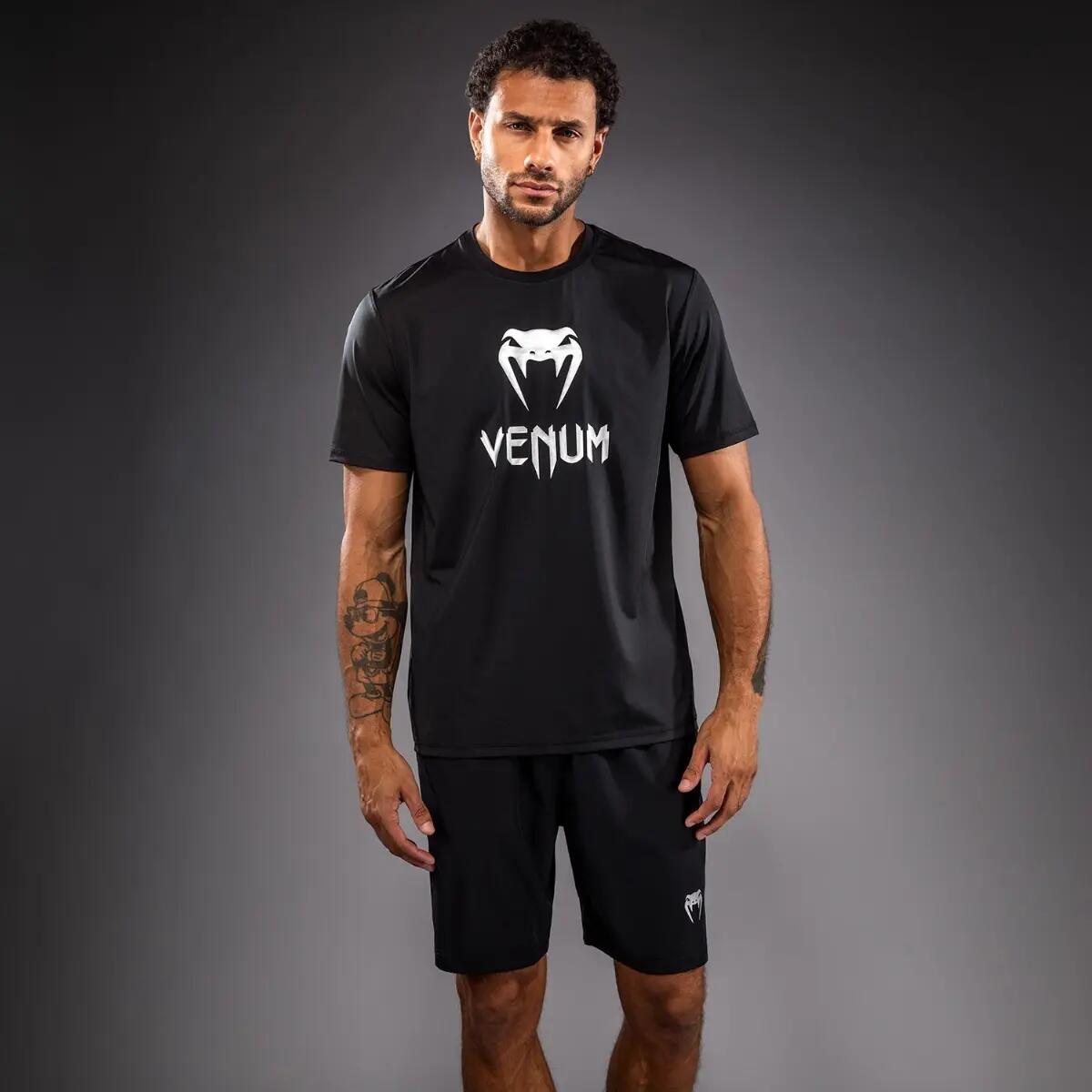 T-shirt Dry Tech Classic Venum Nero/Argento L 1/4