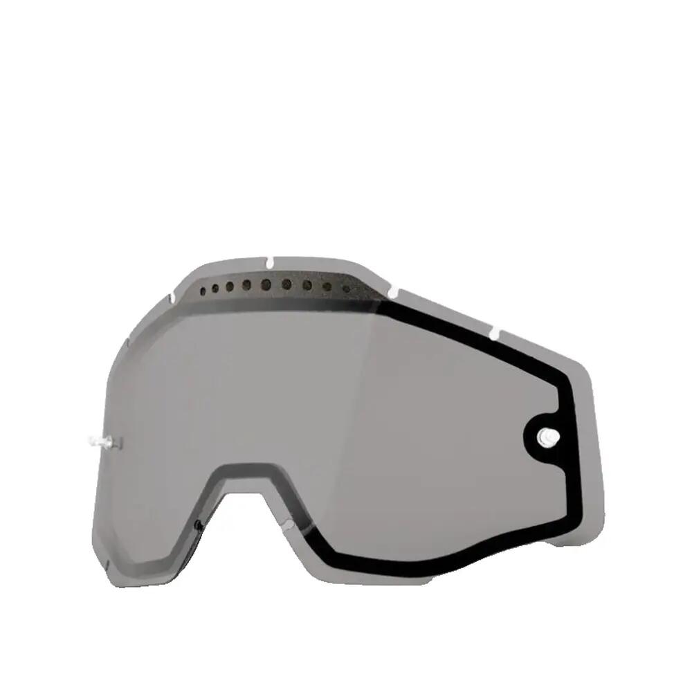 100% Vented Dual Clear Replacement lens unis smoke - geventileerde Anti-Fog wiss 2/2