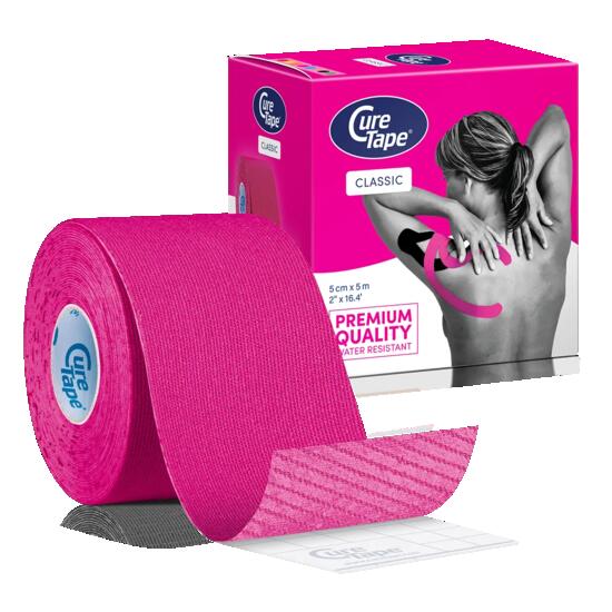 CureTape Classic rosa – kinesiologie tape (kinesiotape)