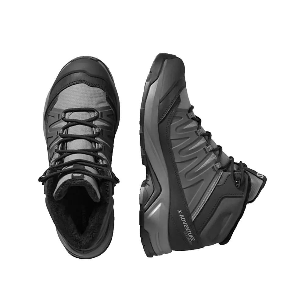 Sapatos de caminhada Salomon X-Adventure Coldrush Impermeáveis Cinza/Preto 7/8