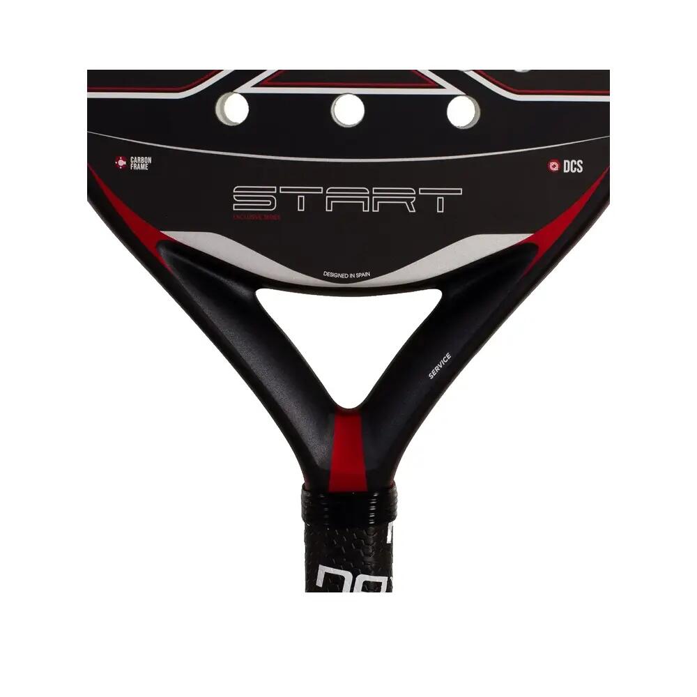 Raqueta de pádel Nox Start Black Ex Js Unisexe Negro/Plata 5/7