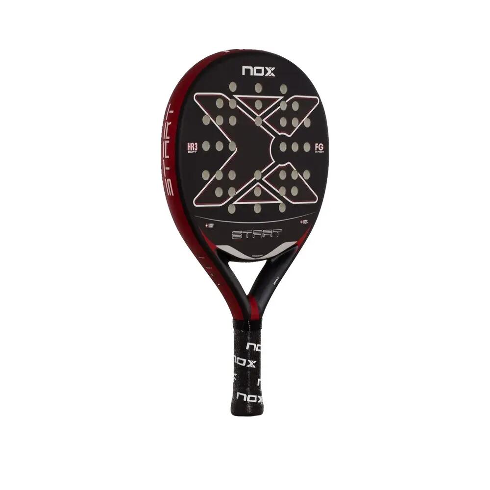 Raqueta de pádel Nox Start Black Ex Js Unisexe Negro/Plata 2/7