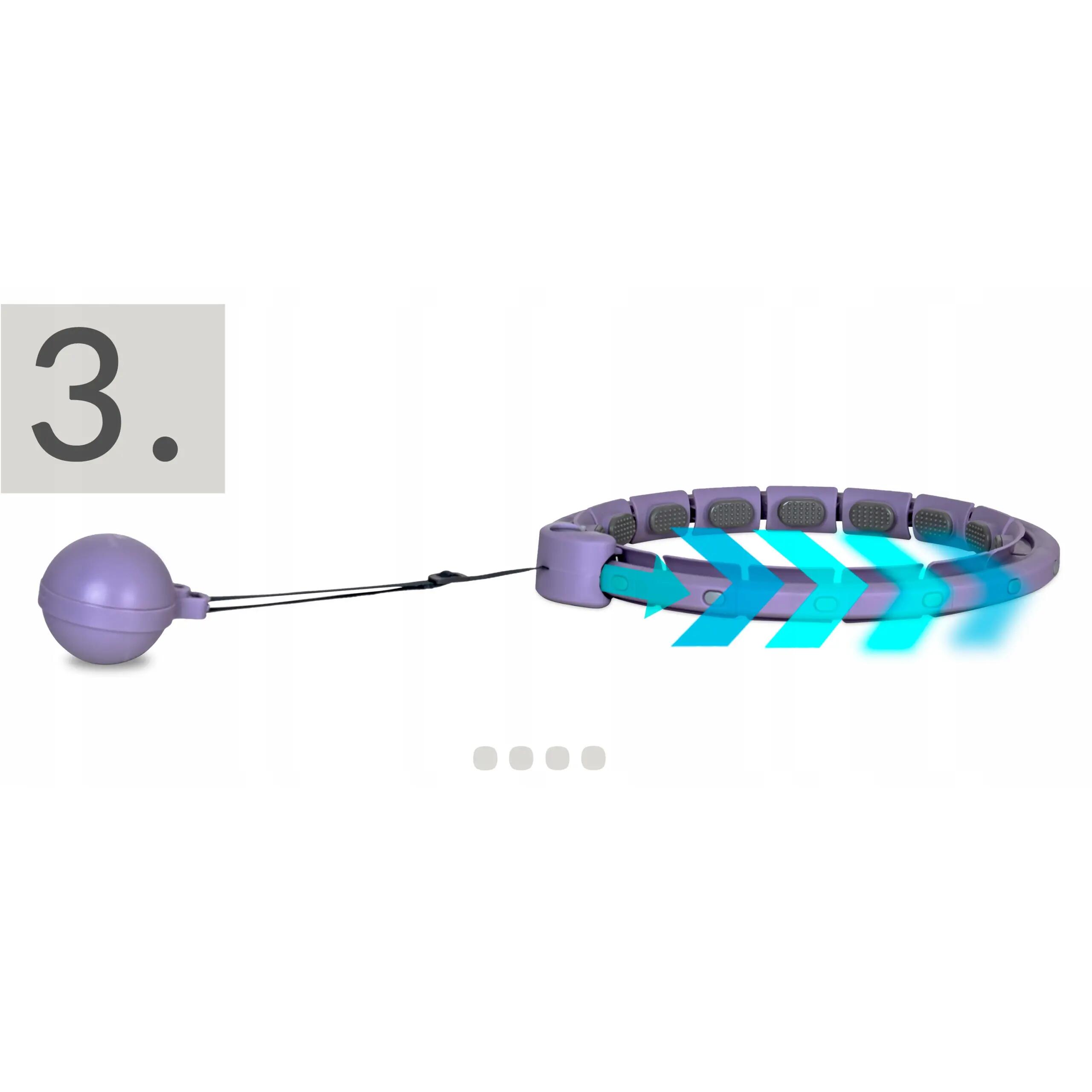Hula hop z licznikiem, wypustkami i obciążnikiem Sapphire SG-067 8/9