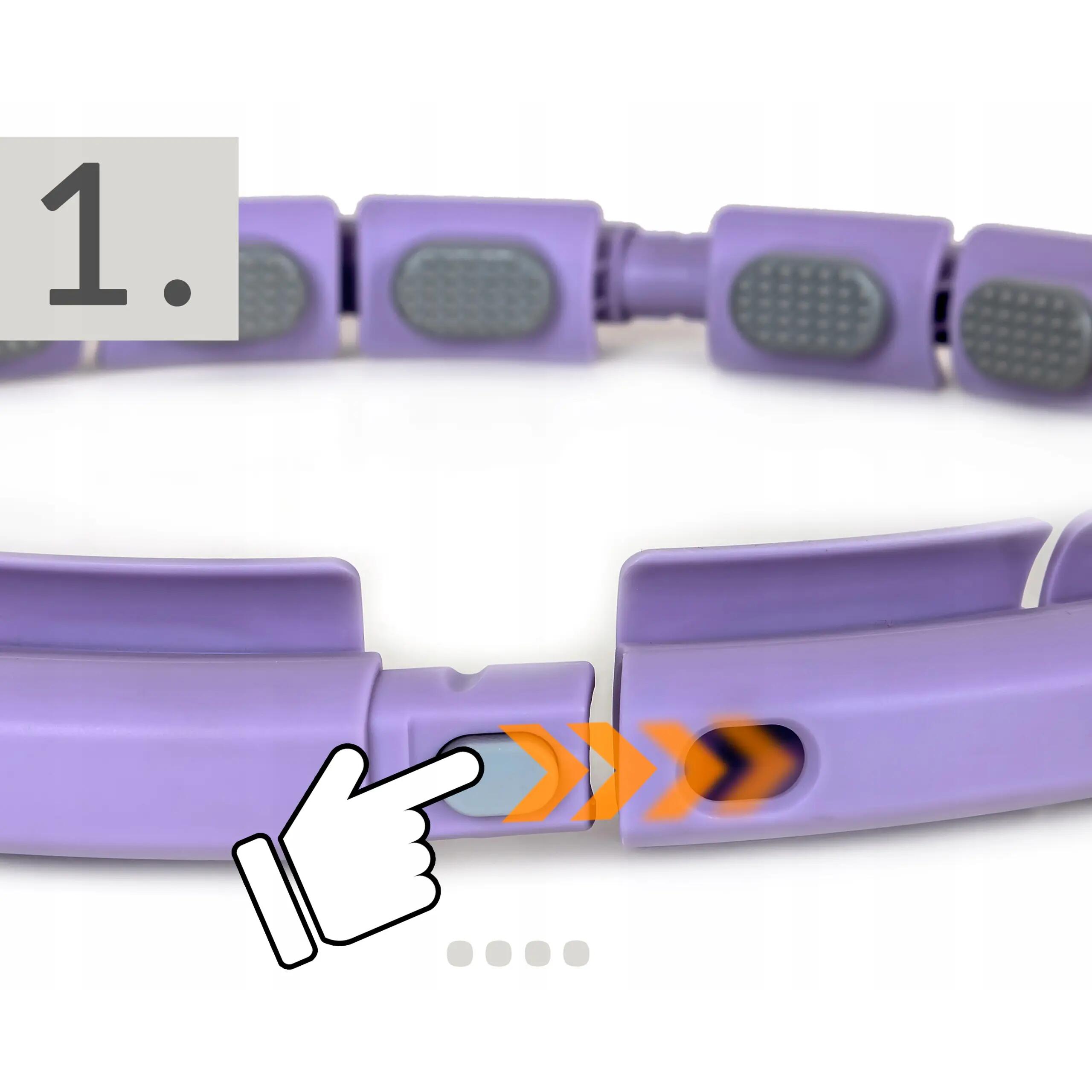 Hula hop z licznikiem, wypustkami i obciążnikiem Sapphire SG-067 6/9