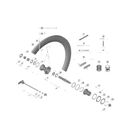 Shimano WH-R9200-C60-HR-TU-R Fahrradnabe Silber