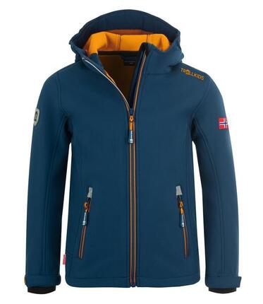 Enfants Trollfjord Veste Bleu/jaune d'or