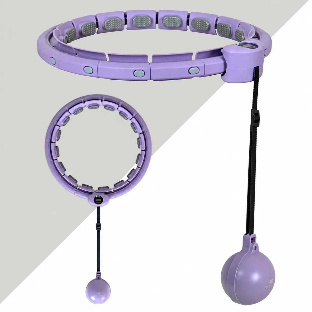 Hula hop z licznikiem, wypustkami i obciążnikiem Sapphire SG-067 2/9