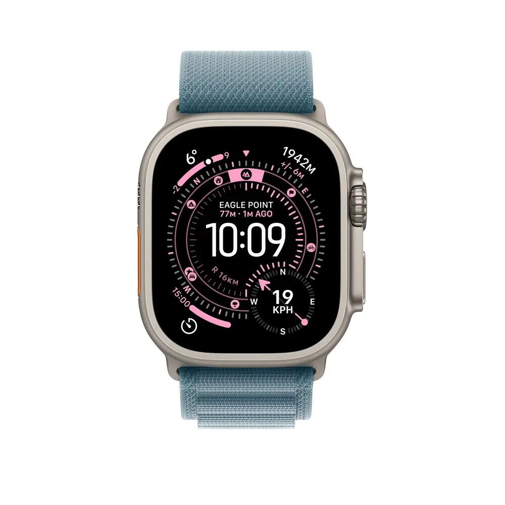 Reloj inteligente Apple Ultra 3 en titanio/azul claro 2/3