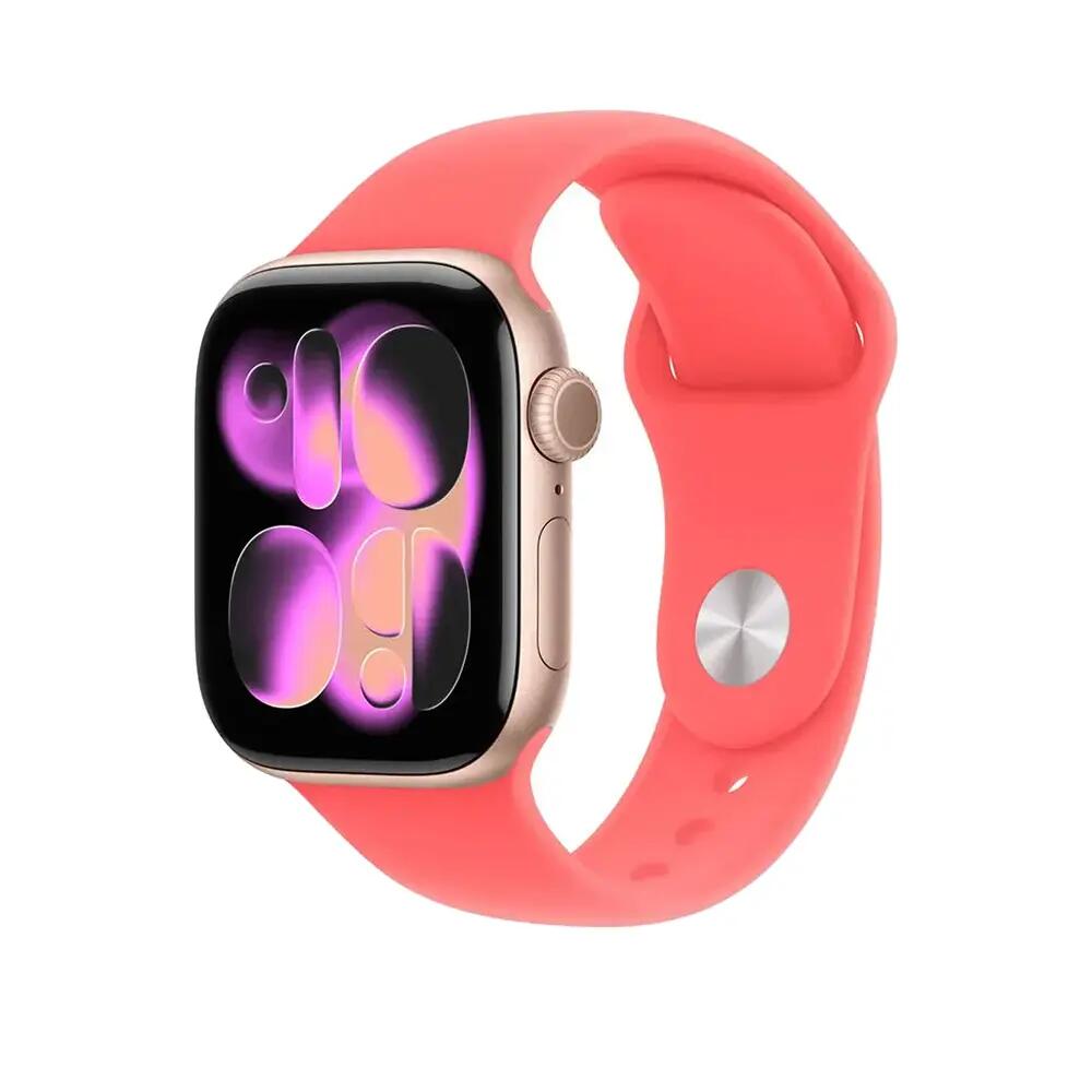 Apple Sport Band Fluoroelastomer Bright Guava 2/3