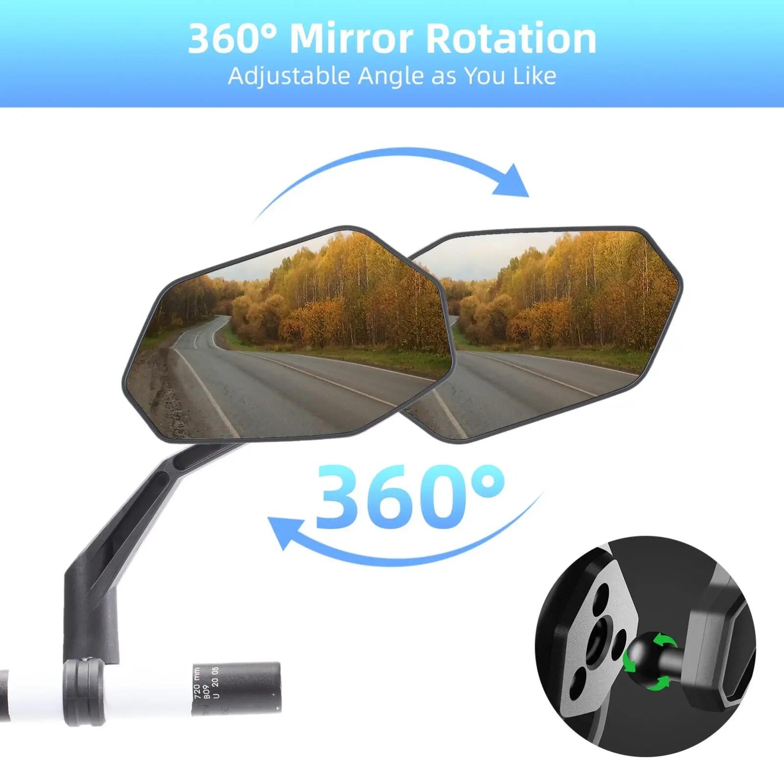 Lot de 2 rétroviseurs de vélo 360° gauche + droite 4/9