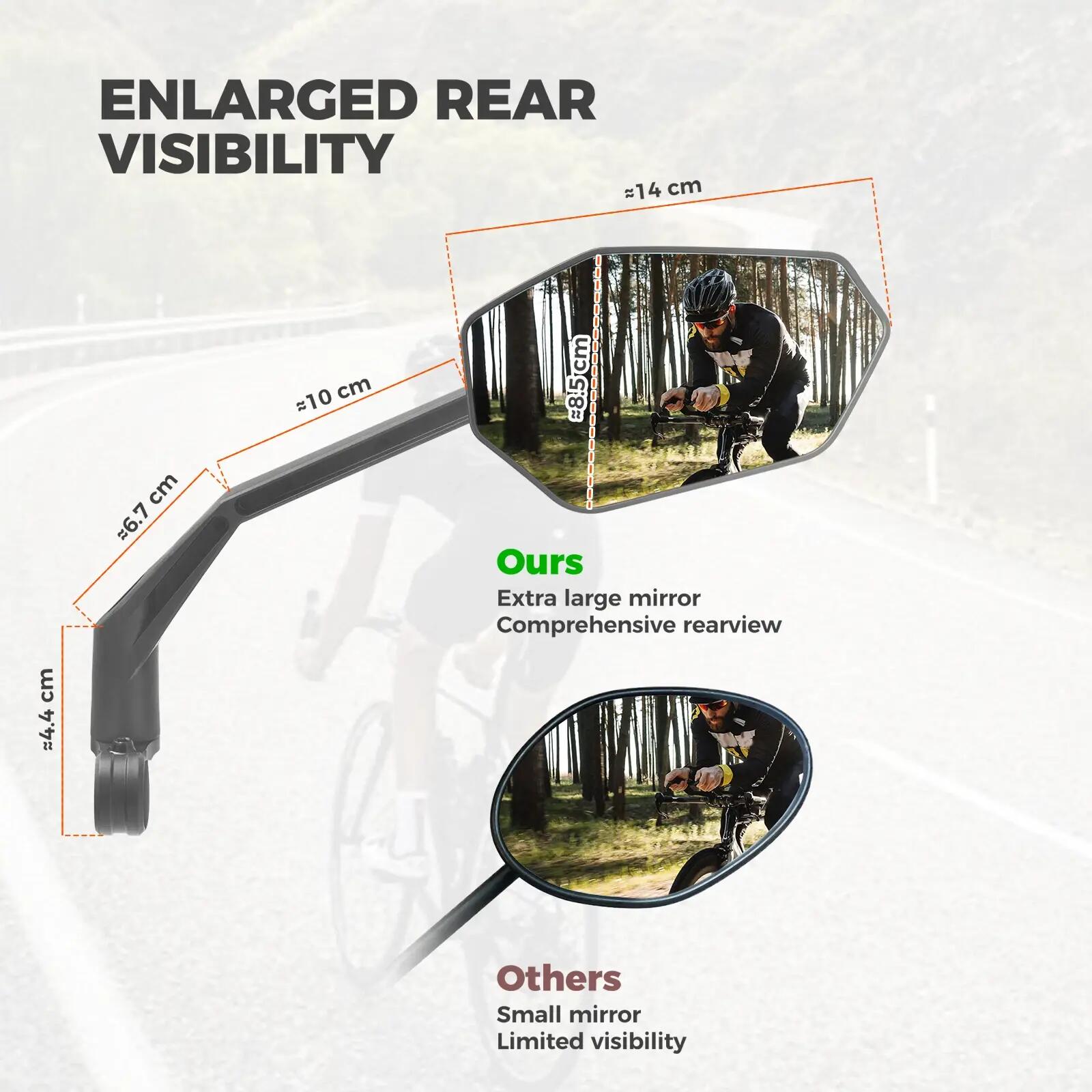 Lot de 2 rétroviseurs de vélo 360° gauche + droite 2/9