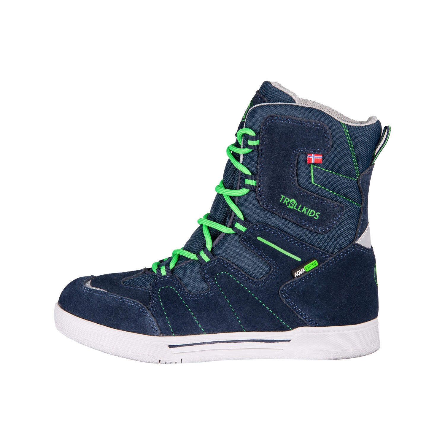 Stivale invernale Skanden blu navy/verde chiaro