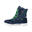 Chaussures d'hiver enfants Skanden imperméables bleu marine/vert clair