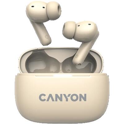 Cuffie senza fili Canyon OnGo TWS-10 ANC+ENC Beige