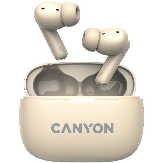 Cuffie senza fili Canyon OnGo TWS-10 ANC+ENC Beige