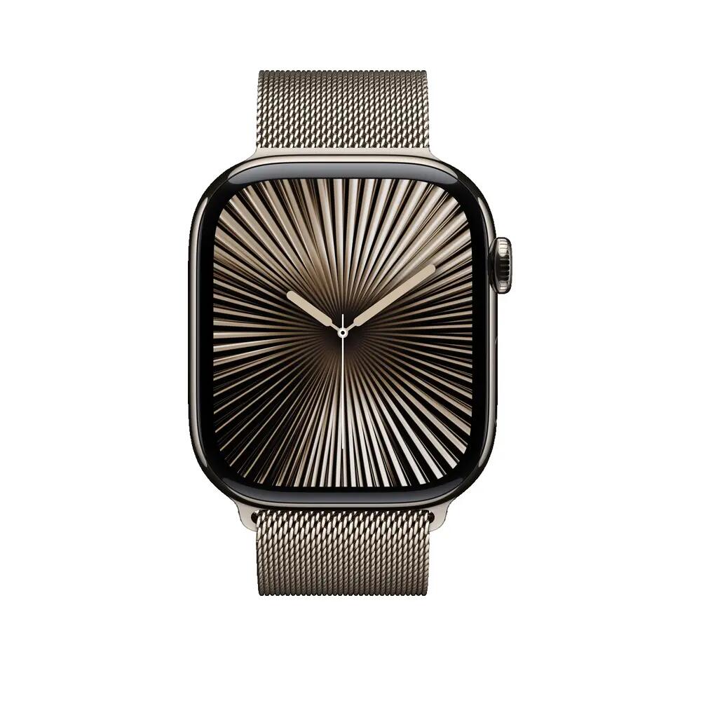 Montre connectée Apple Série 10 en titane naturel 3/3